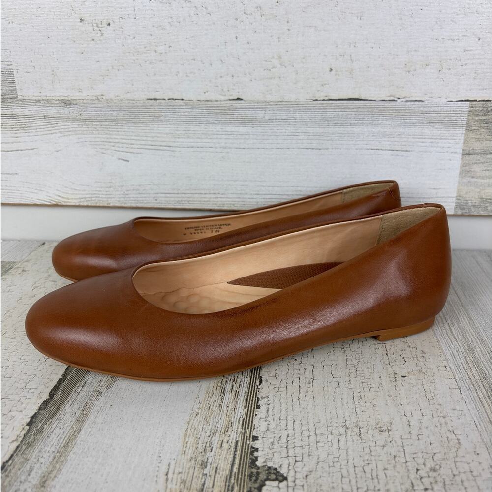 Walking Cradles Brown Leather Ballet Flats